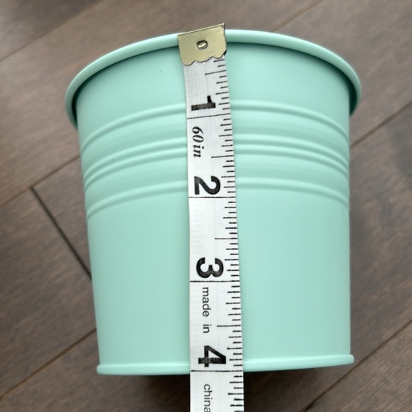 Turquoise Mint Green Craft Storage Set, Office Home Organization, Mason Jar Tin - Picture 3 of 12